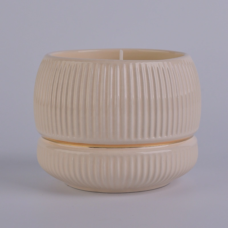 Sunny Wholesales custom recyclable candle ceramic holders 10oz 20oz