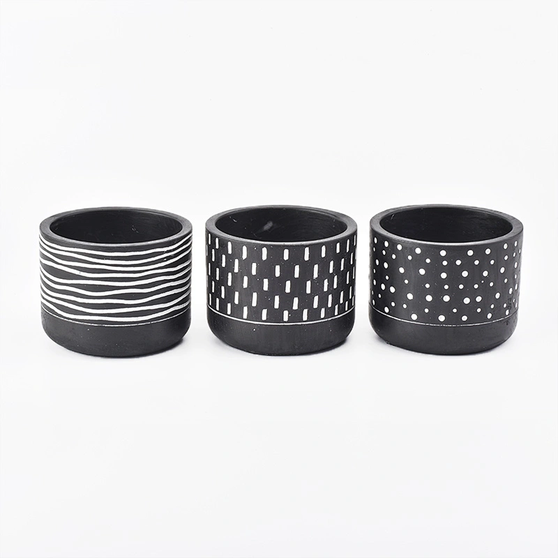 decorative luxury candle jars concrete