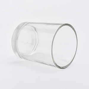 home decor clear glass candle cup