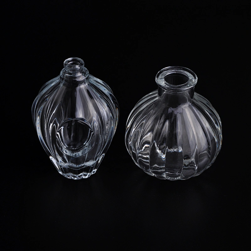 4oz Round shape transparent glass perfume bottles fragrance bottle