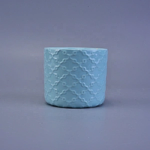 Wholesales luxury ceramic candle jars with wooden lid empty