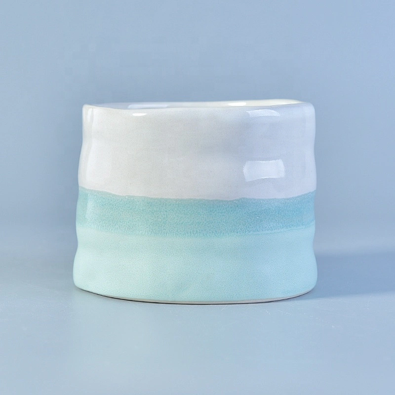 400ml massage ceramic candle jars in bulk empty