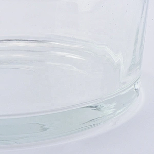 Large Capacity Round Shaped Crystal clear jars for candles