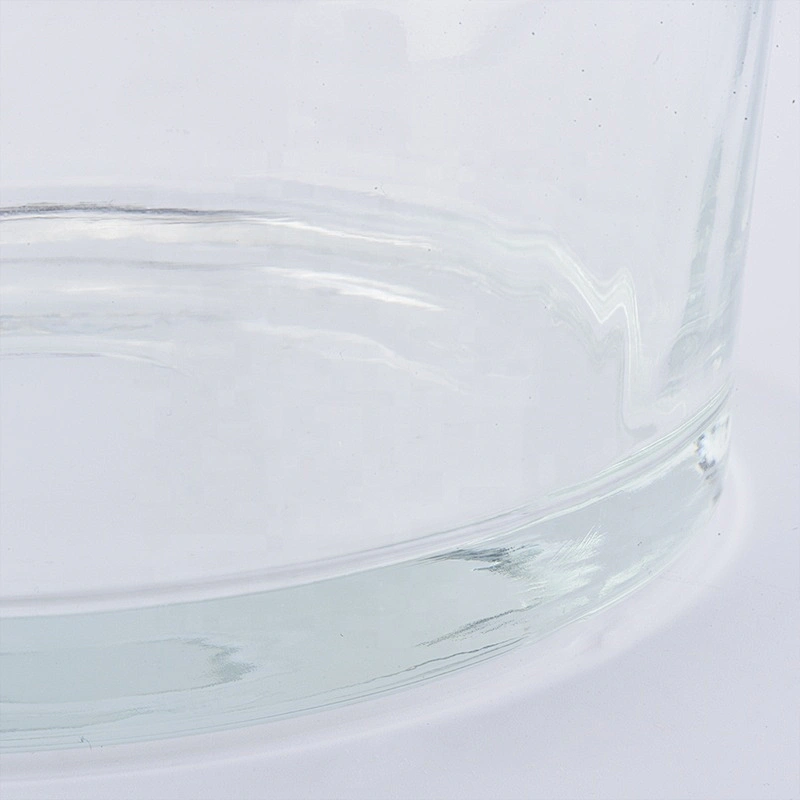 Large Capacity Round Shaped Crystal clear jars for candles