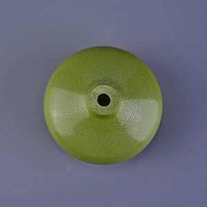 6oz green crackle finish glass perfume bottles fragrance bottles
