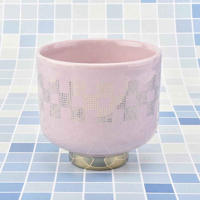 Sunny luxury pink stand candle glass jars wholesales