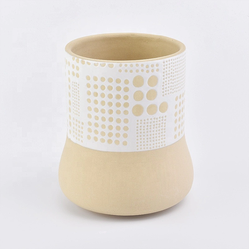 Elegant glazed tealight candle holder home decoration