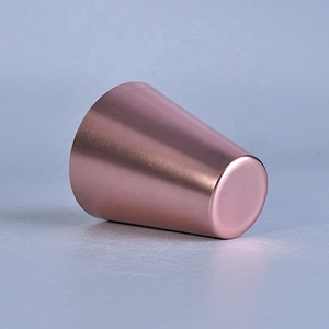 Vintage pillar aluminum tealight candle holder metal