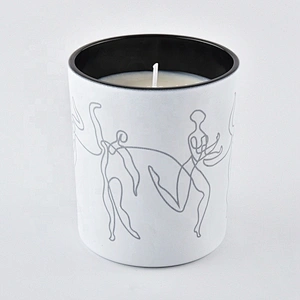Home decor laser carve glass candle holders