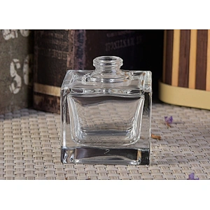 Sunny 36ml 1oz glass perfume bottle transparent square bottle for car