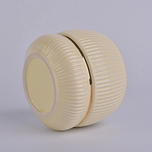 Sunny Wholesales romantic personalized gold ceramic candle jar home decor