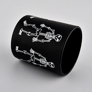 8oz Hallween  Glass Candle Holders