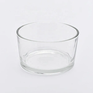 3 Wicks Empty Glass Candle Jars