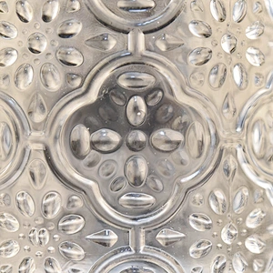 8oz embossed hot selling glass candle jar candle containers for home decor