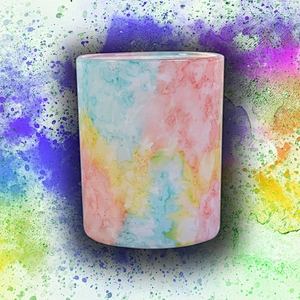Sunny good price iridescent cylinder votive ceramic candle holder wholesales