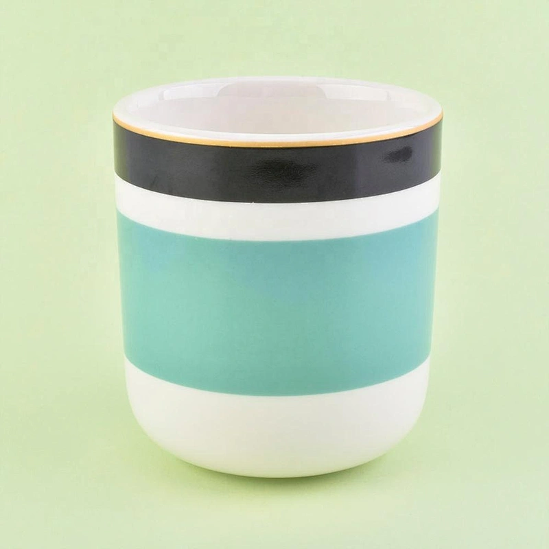 6oz 8oz 10oz Wholesales rainbow colorful custom ceramic candle jar