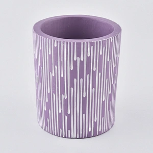 10oz Wholesales Luxury purple empty Candle holder ceramic