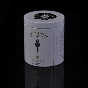 Metal pillar Aluminum tea Candle tin with lid 400ml