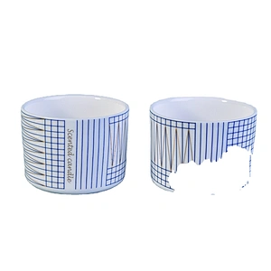 Sunny design custom white candle ceramic holders home decor