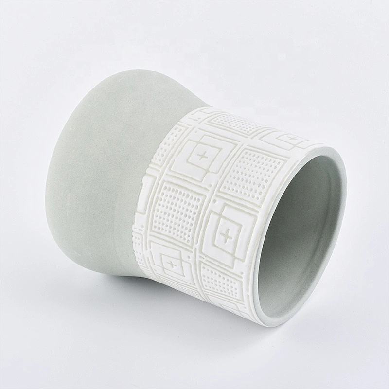 Wholesales matte Ceramic menorah candle cup