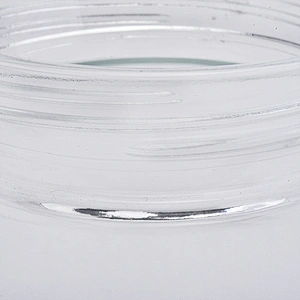21oz wholesales smooth transparent glass candle holder home decorations candle containers