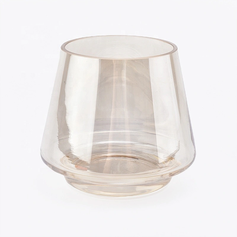 Antique round glass candlestick home decor