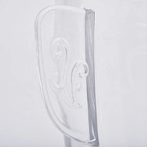 Luxury clear glass candle jar with handle home decor