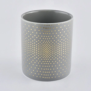 Luxury Cylinder Ceramic Jar Candle 10oz Wholesale
