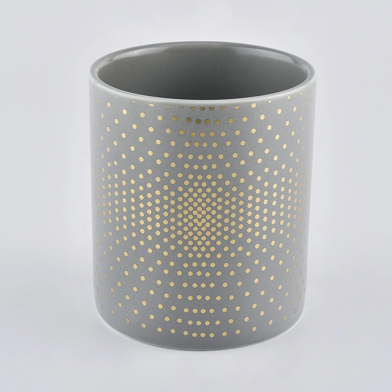 Luxury Cylinder Ceramic Jar Candle 10oz Wholesale