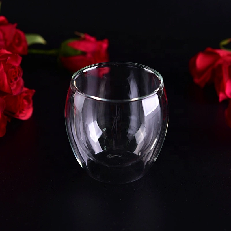 Heat resistant Borosilicate Double Wall water Glasses Cup