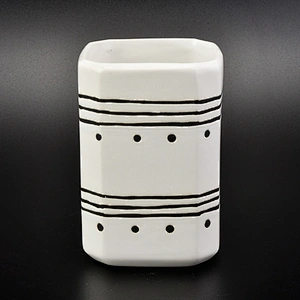 glazing white ceramic bath accessories set ceramic tumbler