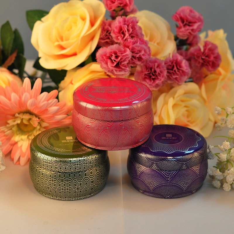 26+years brand cooperation home decoration metal candle tin with lids 10oz