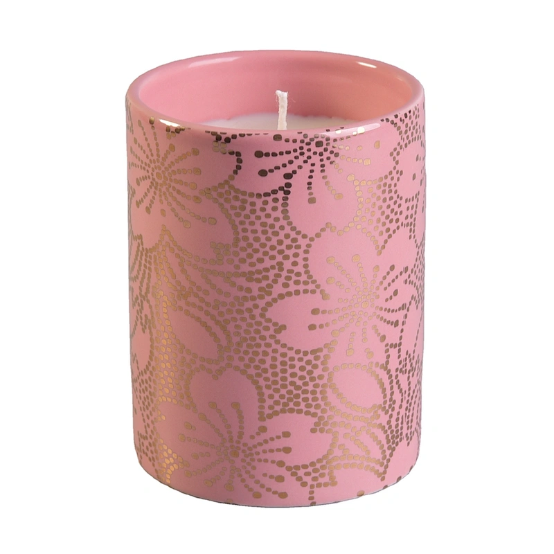 Manufacturer pink votive wick luxury ceramic candle holders