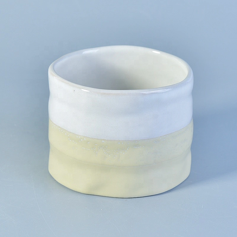 Custom empty candle jar ceramic wholesales