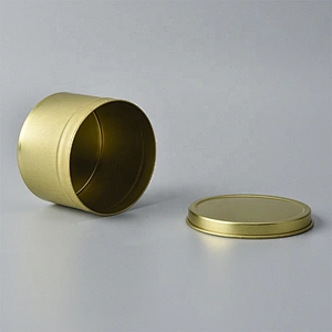 Luxury Metal Aluminum candle tins with lid