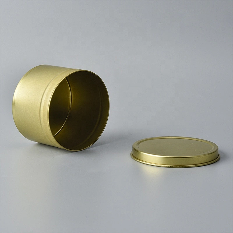 Luxury Metal Aluminum candle tins with lid