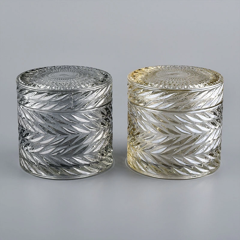 Unique Design Glass Candle Jar With Lids For Candle Making