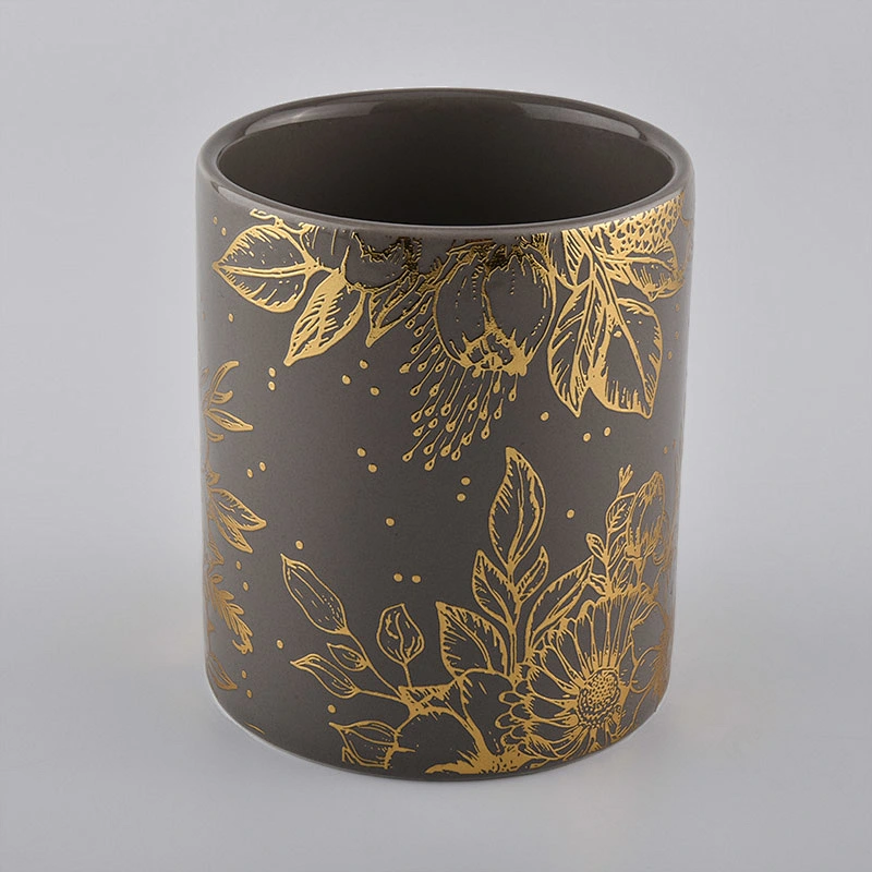 Luxury Empty Ceramic Candle Jar For Candle