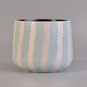 Custom Ionic Pearlescent Plating Candle Vessel Ceramic