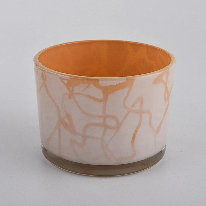 new hand painting glass candle jar