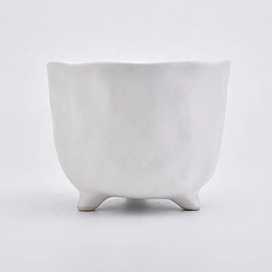 Standing white tea light candle jar home decoration