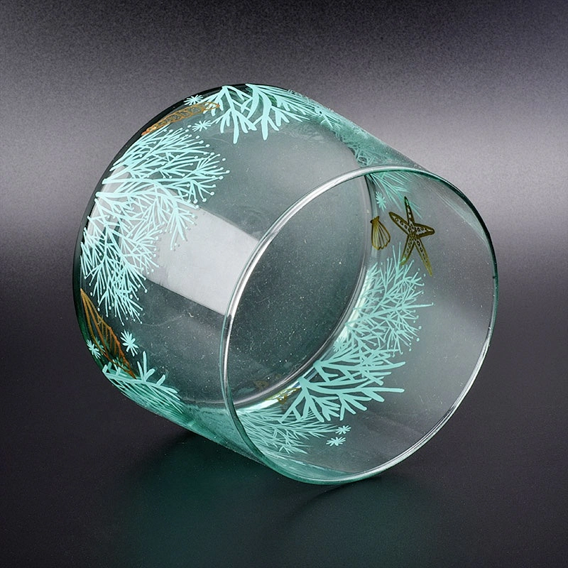 Tealight clear glass candle container home decor