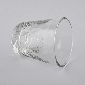 Sunny custom crystal bubble Glass Candle jars wholesales