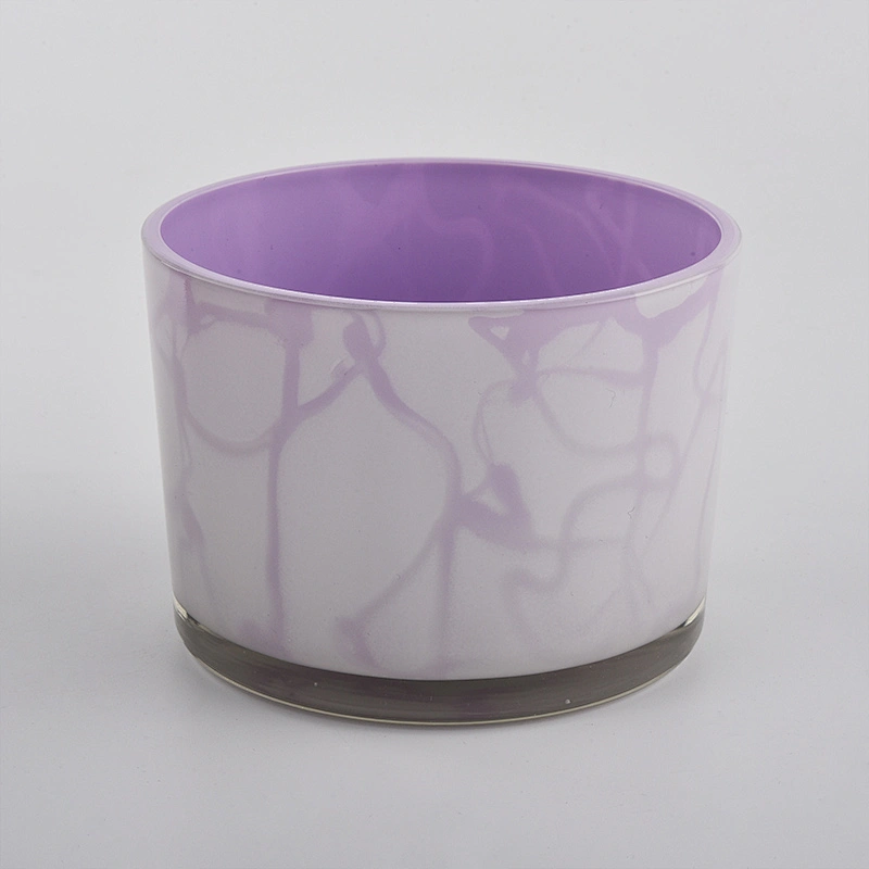 Unique decoration 12oz glass candle jars