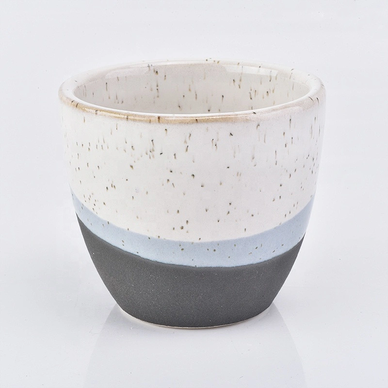 40ml Frosted tea light ceramic candle jars