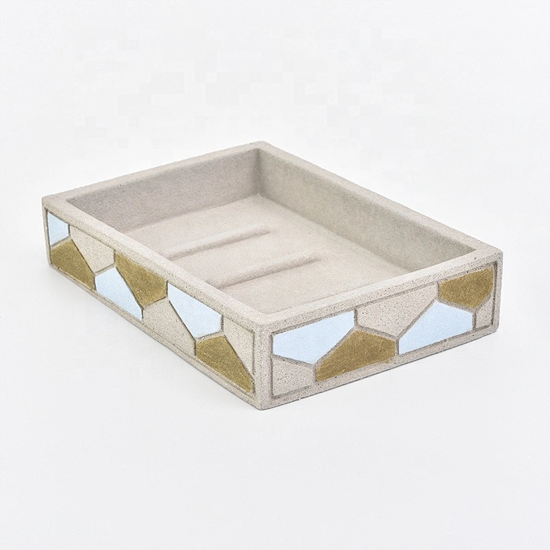New Product 4 Pieces Concrete Bathroom Accessories Set