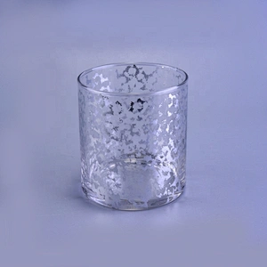 Sunny decorative gold tealight crystal candle glass jar
