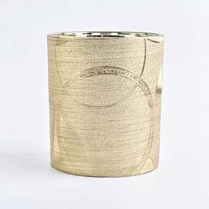 luxury white glass custom candle glass jars