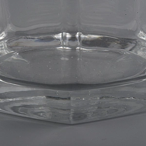 Sunny decorative clear hexagon soy wax candle glass jar 8oz 10oz