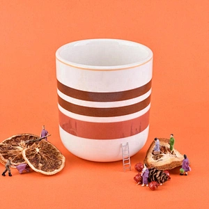 6oz 8oz 10oz Luxury empty round customized ceramic candle holders wholesale